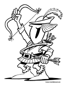Robin Hood Coloring Page
