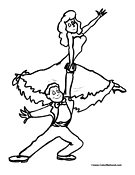 Ballet Coloring Page 2