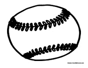 Baseball Coloring Page