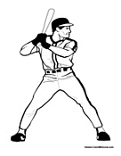 major league baseball player coloring pages - photo #18