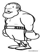 Boxer Coloring Page 7