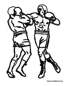 Two Men Boxing in the Ring