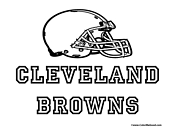 Cleveland Browns Coloring Page