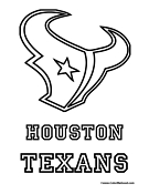 Houston Texans Coloring Page