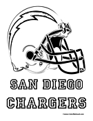San Diego Chargers Coloring Page