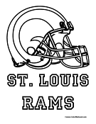 St. Louis Rams Coloring Page