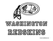 Washington Redskins Coloring Page