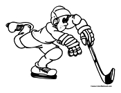 Hockey Coloring Page 4