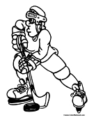 Hockey Coloring Page 5