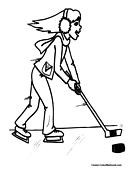 Hockey Coloring Page 8