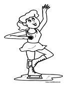 Ice Skater Coloring Page 6