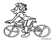 Boy Riding Bike Triathlon