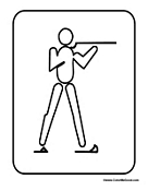 Olympic Biathlon Sign