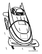 Bobsled Coloring Page 1