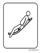 Olympic Luge Sign