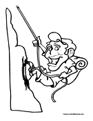 Rock Climber Coloring Page 7