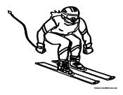 Slalom Skiing Ski