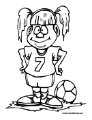 Soccer Coloring Page 1