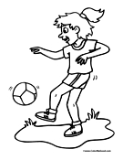 Soccer Coloring Page 5