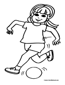 Soccer Coloring Page 6