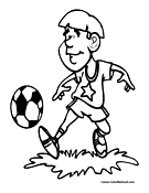 Soccer Coloring Page 8