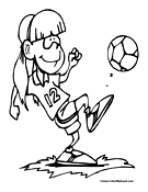 Soccer Player Coloring Page 13