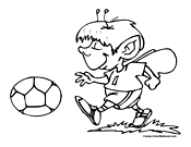 Fairy Playing Soccer Picture