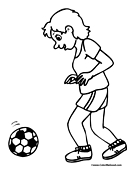 Soccer Coloring Page 17