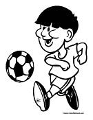 Soccer Coloring Page 22