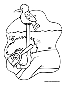 Swimming Coloring Page 9