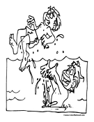 Swimming Coloring Page 13