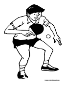 Ping Pong Coloring Page 2