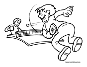 Ping Pong Coloring Page 5