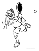 Tennis Coloring Page 1