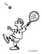 Tennis Coloring Page 7