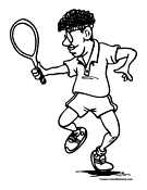 Tennis Coloring Page 9