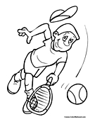 Tennis Coloring Page 10