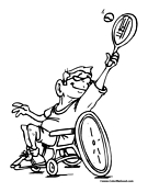 Tennis Coloring Page 16