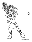 Tennis Coloring Page 21
