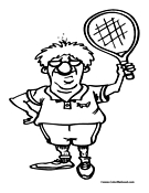 Tennis Coloring Page 23