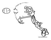 Volleyball Coloring Page 4