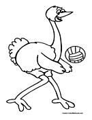 Volleyball Coloring Page 6
