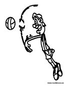 Volleyball Serve Coloring Page