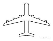 Airplane Cutout Blank