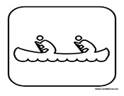 Canoeing Sign