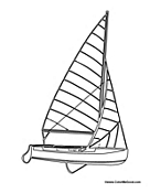 Nice Sailboat to Color