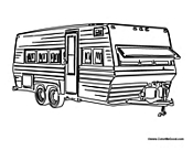 RV Camper Camping Trailer