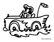 Cartoon 50's Car