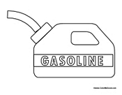 Free Gas Coloring Page