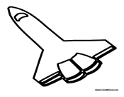 Space Shuttle Coloring Sheet